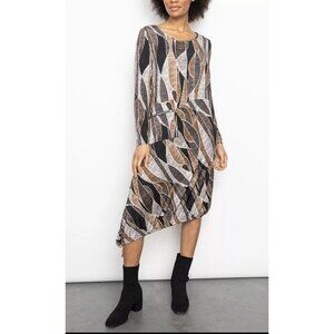 Liv By Habitat Clothes S Arthouse Knit Drawstring Dress Geometric Lagenlook Boho